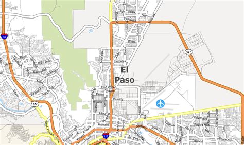 El Paso Texas Map - GIS Geography