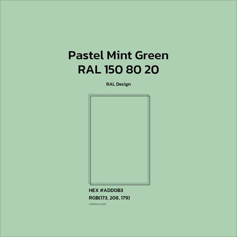 About RAL 150 80 20 - Pastel Mint Green Color - Color codes | matching ...