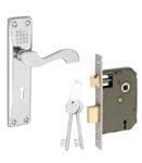 Canopy Dots 7 Inch Grey Iron Mortise Door Lock Set : Amazon.in: Home ...