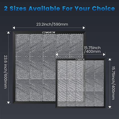 Buy Comgrow Honeycomb Laser Bed 23.62x23.23x1.06 Inch,for Co2 Diode ...