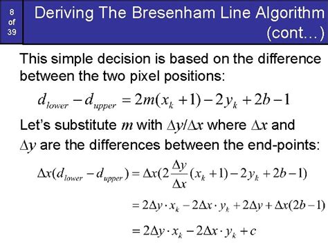 Image result for Midpoint Line Algorithm Bresenham Java