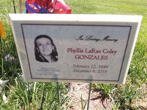 Phyllis LaRae Coley Gonzales (1949-2019) - Find a Grave Memorial