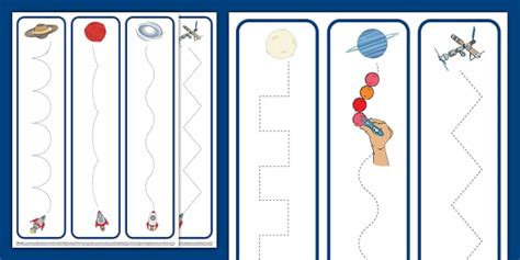 Space Trails Fine Motor Skills Cards | Twinkl