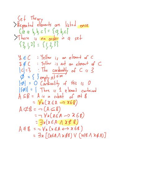 Image result for Set Theory Notes