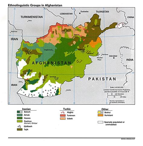 Afghan Ethnic Map