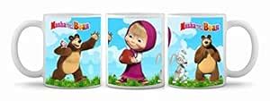 Buy HUMWE Ceramic Masha Bear Printed Tea Milk and and Made Coffee Mugs ...