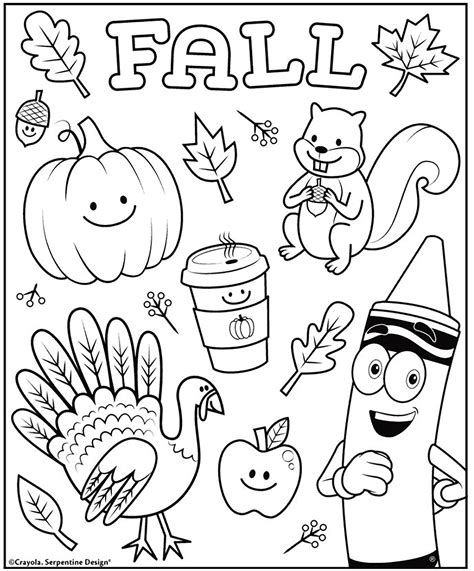 Crayola Canada | Fall Colouring Page