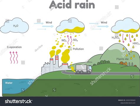 Diagrama De Flujo De Formación De Lluvia ácida