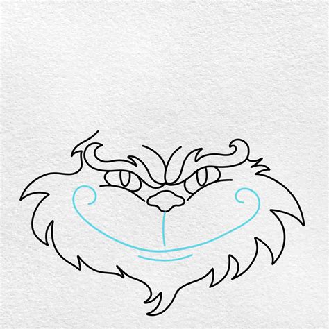 How to Draw the Grinch Face - HelloArtsy