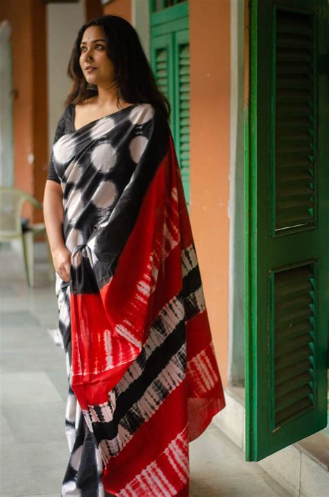 MODHUJAMINI - MALMAL COTTON SAREE – nakshthelabel