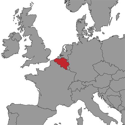 belgium on world map