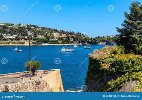 Panoramic View of Harbor and Yachts Offshore Azure Cost of ...