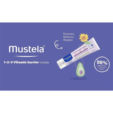 Buy MUSTELA BABY 123 VITAMIN BARRIER CREAM DIAPER RASH CREAM100ML ...