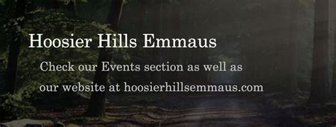 Hoosier Hills Emmaus Community Gathering, Zions Hill Baptist Church ...