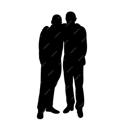 Premium Vector | Silhouette of friends - silhouette of friends