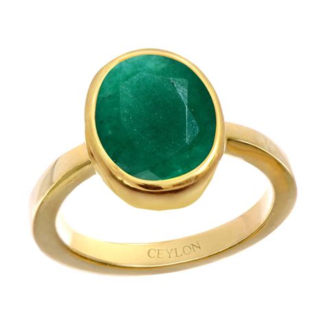 Buy Natural & Certified Emerald Panna Gemstone Rings – CLARA