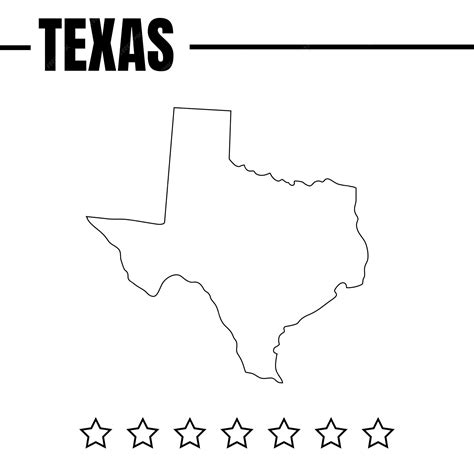 Premium Vector | Free vector texas state outline map