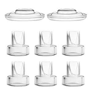 Buy 6 Duckbill Valves 2 Membrane for PumpMom Wearable Breast Milk ...