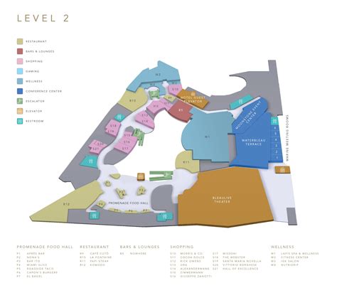 Resort Map - Fontainebleau Las Vegas