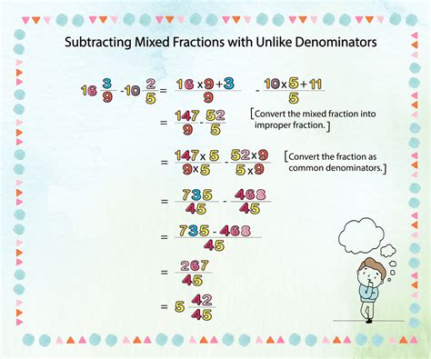 8 Free Subtracting Mixed Fractions Worksheets | Fun Activities