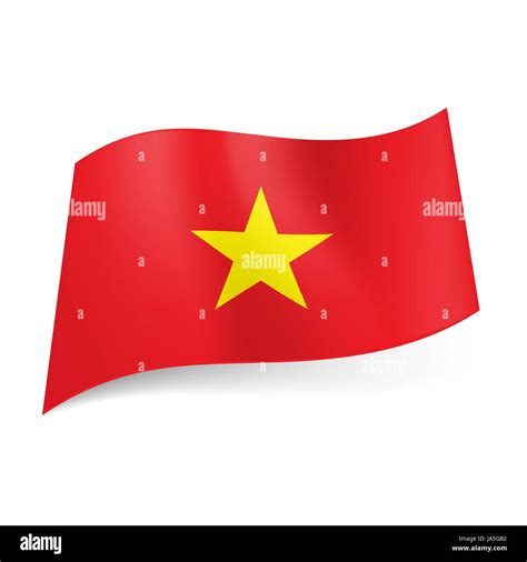 Red Flag With Star In Middle