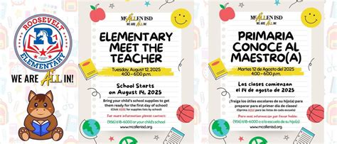 Meet the Teacher Night, 4801 S 26th St, McAllen, TX, United States ...