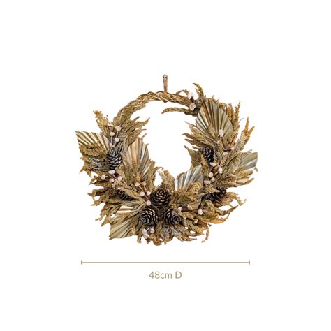 Sustainable Pinecone Holiday Wreath Online - Premium Wall Decoration ...