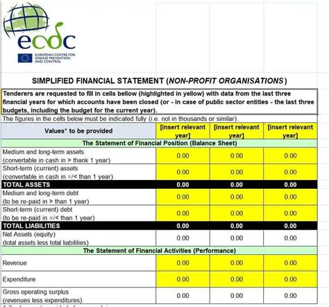 Image result for Free Club Financial Statement Excel