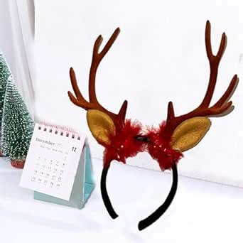 Partysanthe Reindeer Antlers Headband Hair Clips Hair Hoop Girl Beauty ...