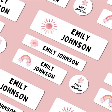 Cute Dishwasher Safe Labels, Cute Iron on Labels, Daycare Labels, Kids Name Labels, Waterproof ...