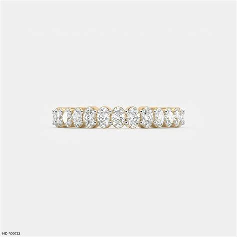 Ovata Aura Diamond Band Ring 14K Yellow Gold – Maiora Diamonds