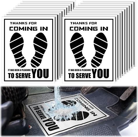 Amazon.com: AutoMat Plastic Coated Disposable Paper Automotive Floor ...