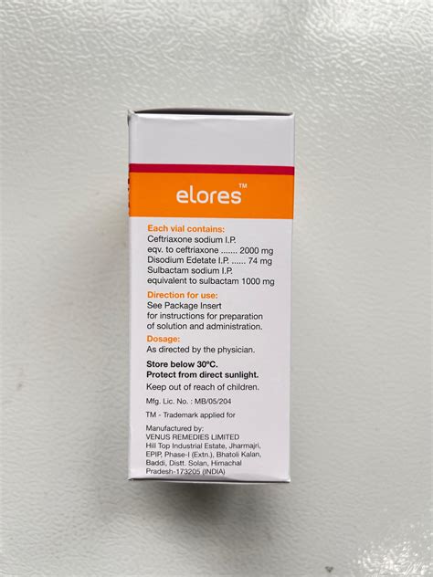 Buy Elores 3gm injection in India at Affordable Price