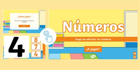 Adivina la sombra - Números (teacher made) - Twinkl