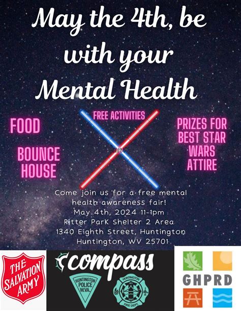 May the 4th, be with your Mental Health , Ritter Park, Huntington, WV ...