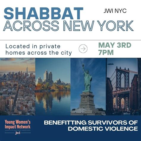 YWIN NYC Shabbat Across New York! — JWI