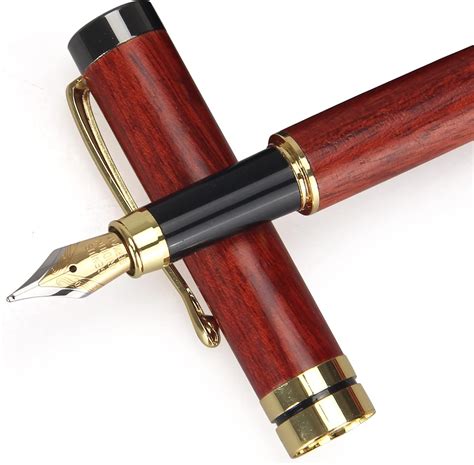 Ayiaren Wooden Best Fountain Pen Gift with Pen Case, India | Ubuy