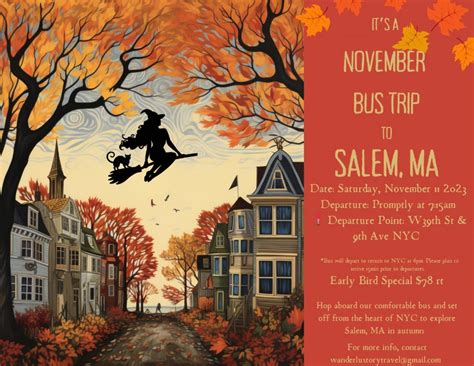 A Trip to Salem in November, Salem, 11 November 2023 | AllEvents