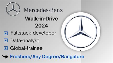 NEW JOBS UPDATES: Mercedes-Benz Walk-In-Drive 2024 | Fullstack ...