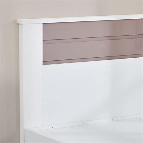 Buy Quadro Cosco Queen Bed - White from Home Centre at just INR 34996.0