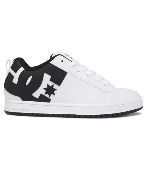 ZAPATILLAS HOMBRE DC URBANAS BLANCO CUERO COURT GRAFFIK 300529 WLK