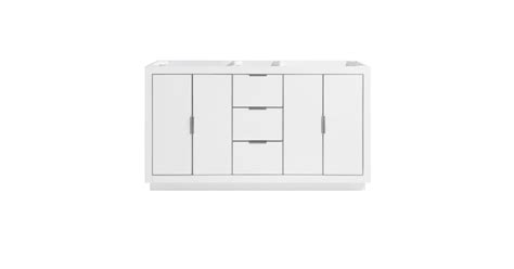 Avanity AUSTEN-V60-WTS Austen 60" Double Free Standing Wood Vanity ...