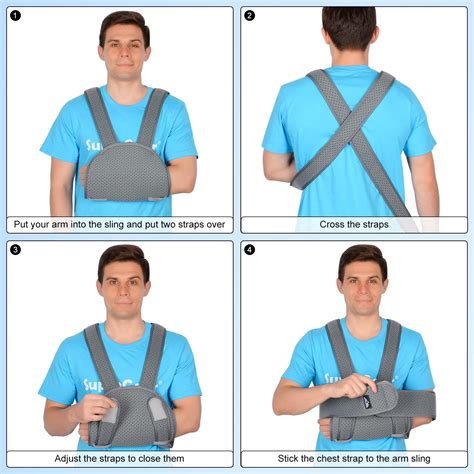 supregear Arm Sling Shoulder Immobilizer, Adjustable Comfortable ...