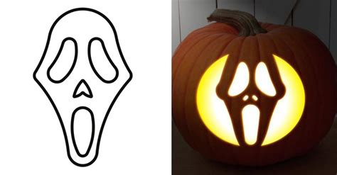 scream pumpkin drawing