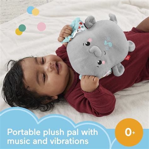 Buy Fisher-Price Plush Elephant Baby Toy Sound Machine with Vibrations ...