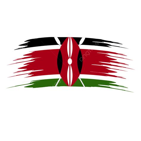 Flag Of Kenya Brush Stroke Clipart Vector, Flag Clipart, Brush Clipart, Kenya Flag Brush PNG and ...