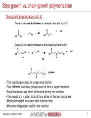 Image result for Step-Growth Polymer Conversion