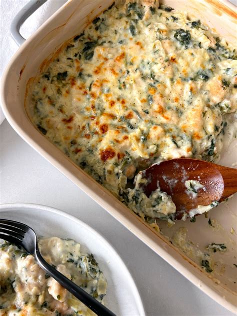 Spinach artichoke baked chicken – Artofit
