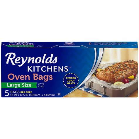 Reynolds Large Cooking Oven Bags for Roasting, 5 pack - Walmart.com