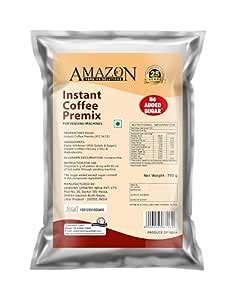 AMAZON 3 In 1 Instant Coffee Premix Powder No Added Sugar Pack Of 1 For ...